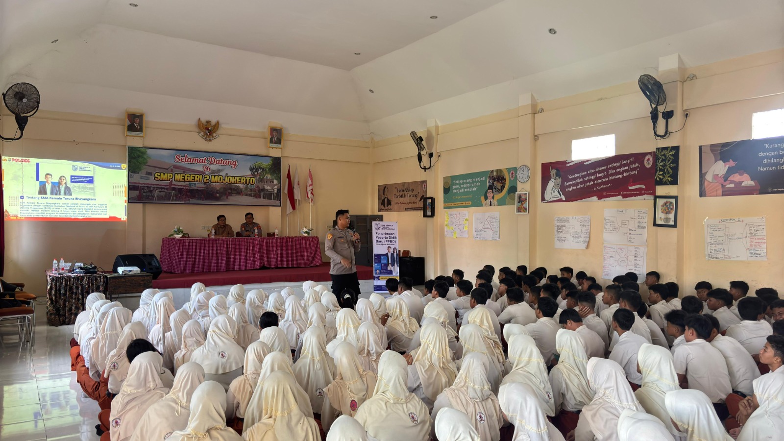 Polres Mojokerto Kota Sosialisasikan Penerimaan SMA Taruna Kemala Bhayangkara ke SMP di Kota Mojokerto
