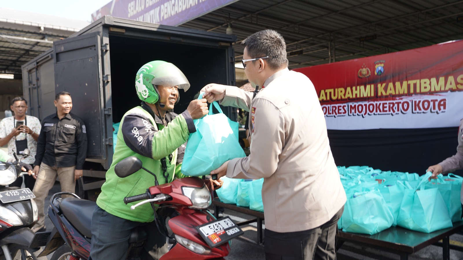 Silaturahmi Sabuk Kamtibmas Kembali Digelar, Polres Mojokerto Kota Sosialisasikan 110
